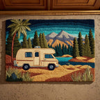 Mountain Camper Doormat - Nature Design | Printed Welcome Doormat