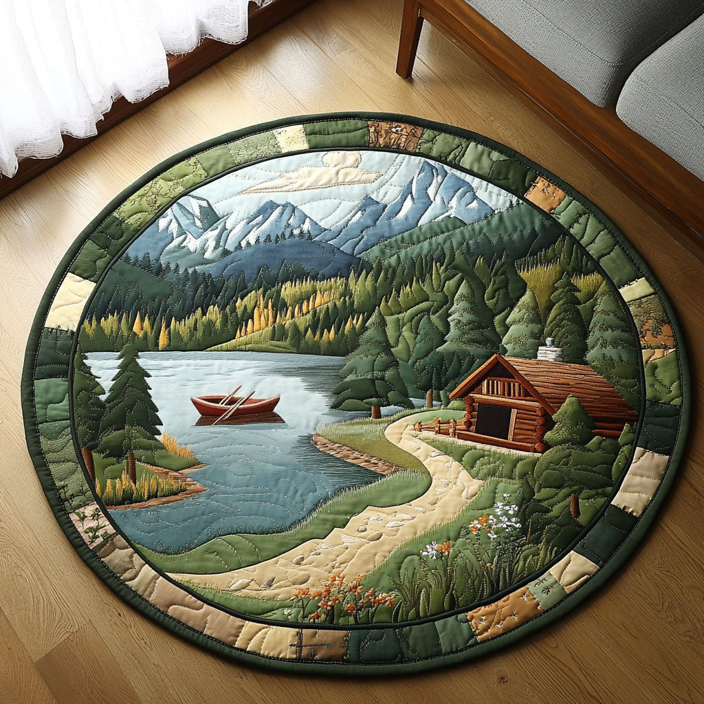 Mountain Escape Round Mat Rug NCU0NT3840
