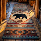 Mountain Shadow Runner Carpet Runner Rug - Cute Pet Design | Animal Printed Runner Rug