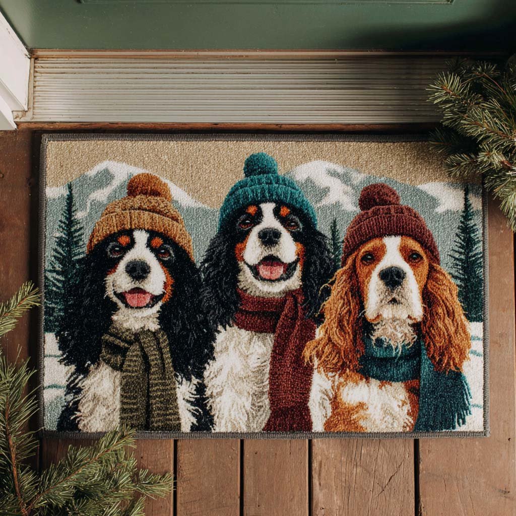 Mountain Spaniels Doormat - Nature Design | Printed Welcome Doormat