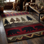 Mountain Trail area rug in a living room