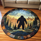 Mountain Wanderer Round Mat Rug - washable non-slip printed rug