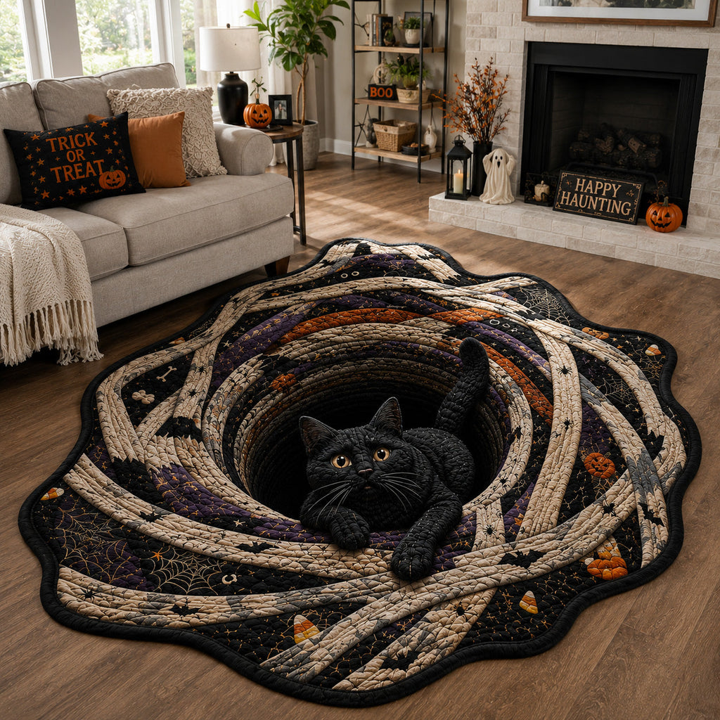 Mummy Mischief Custom Shape Area Rug - Nature Design | Die-Cut Non-Slip Rug - washable non-slip printed rug