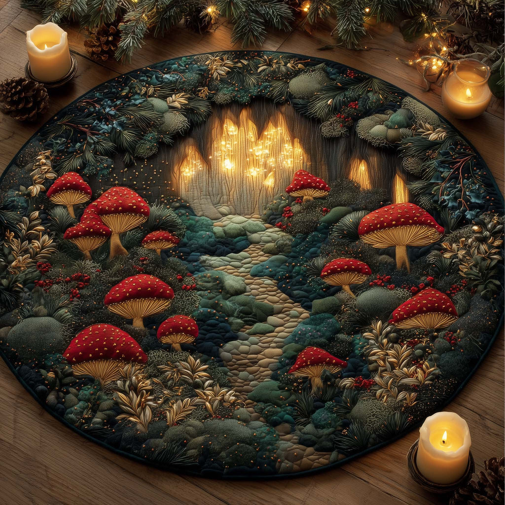 Mushroom Round Mat Rug GFTOHD12571