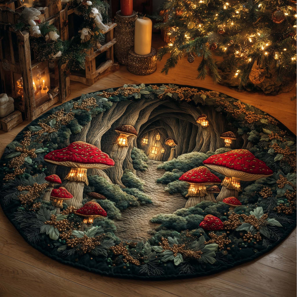 Mushroom Round Mat Rug GFTOHD12572