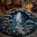 Mushroom Round Mat Rug - Nature Design | Serene Home Decor