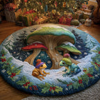 Mushroom Round Mat Rug - Nature Design | Serene Home Decor