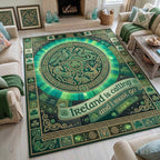Must Go Ireland area rug in a living room