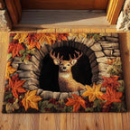 Mystic Autumn Deer Doormat - Cute Animal Design | Printed Welcome Doormat