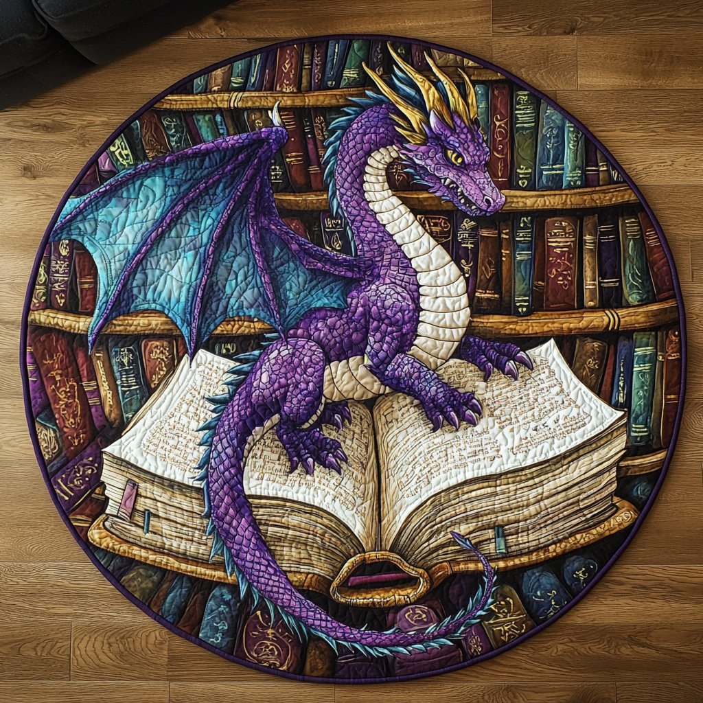 Mystic Flame Round Mat Rug - washable non-slip printed rug