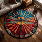 Mystic Flight Round Mat Rug - Nature Design | Serene Home Decor