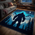 Mystic Footprint area rug in a living room