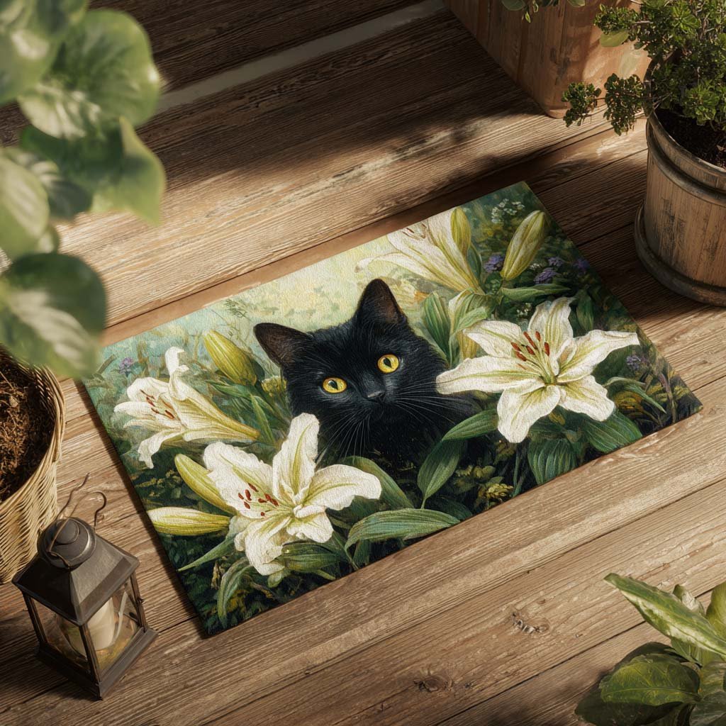 Mystic Lily Doormat - Nature Design | Printed Welcome Doormat