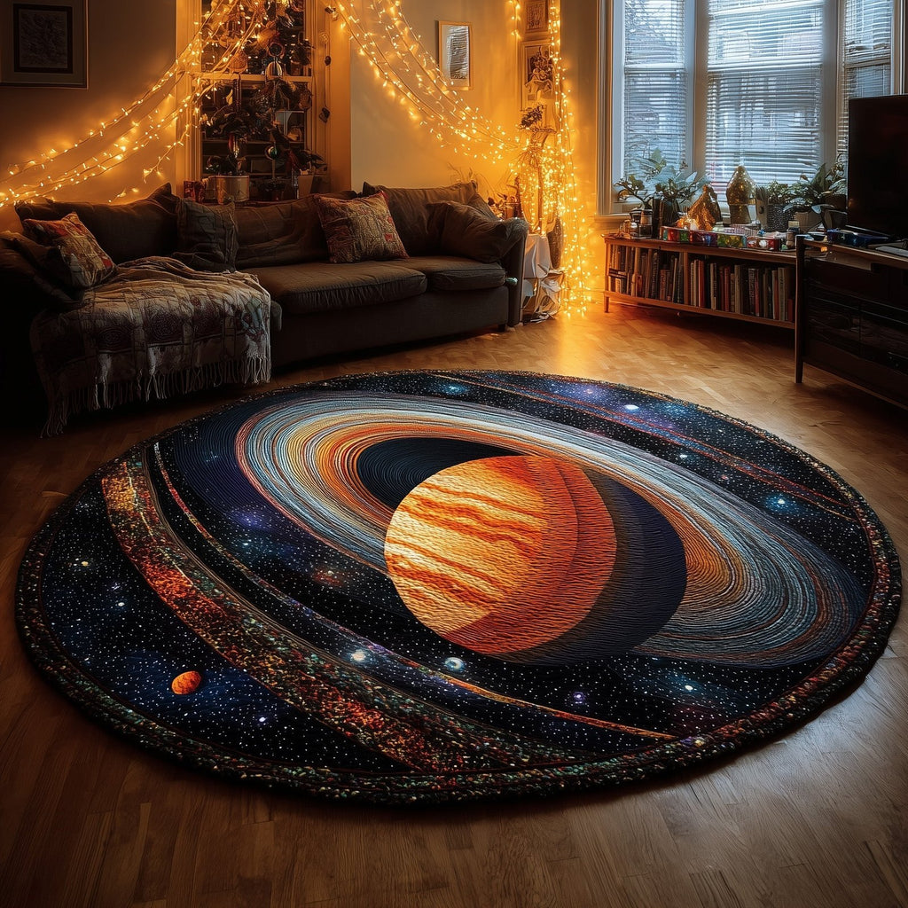 Mystic Nebula Round Mat Rug - Nature Design | Serene Home Decor