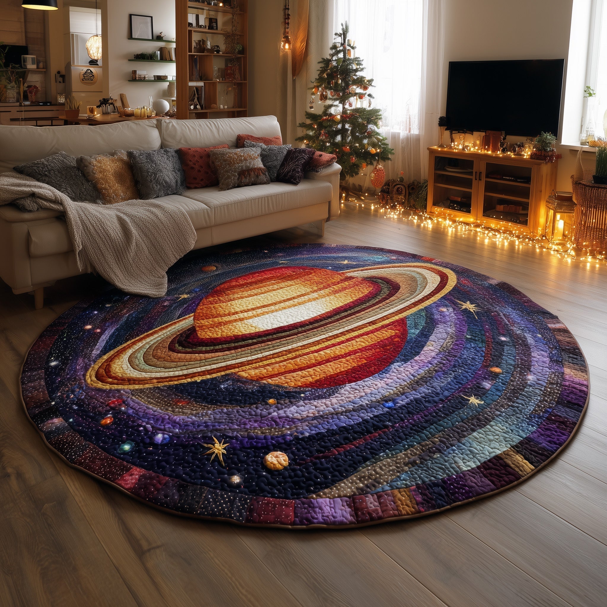 Mystic Nebula Round Mat Rug GFTOTL4927