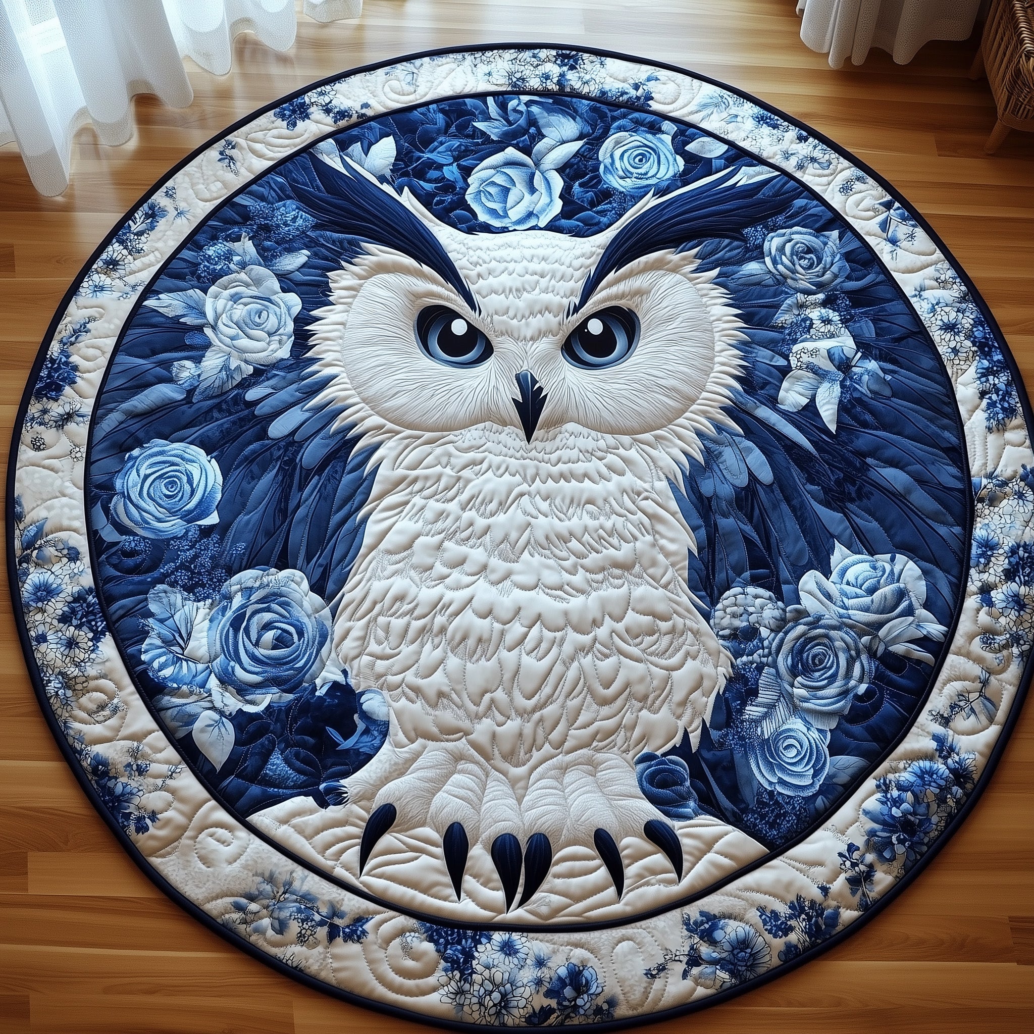 Mystic Night Owl Round Mat Rug GFTOTL4662