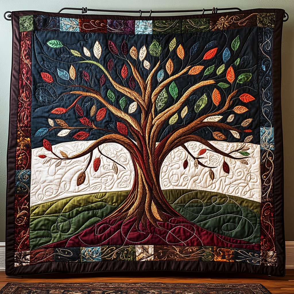 Mystic Oak Round Mat Rug - washable non-slip printed rug