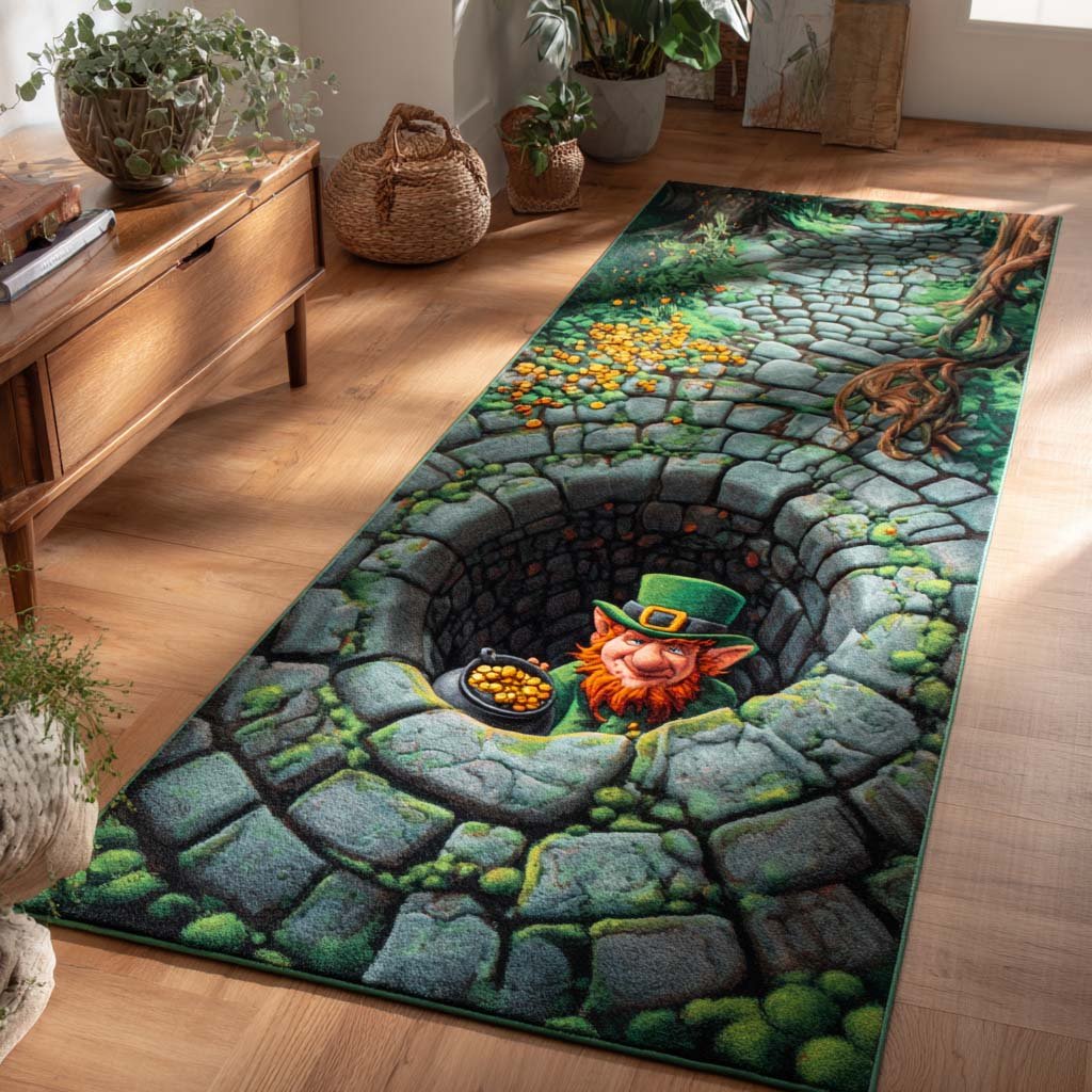 Mystic Ore Quarry Runner Carpet Runner Rug - Cute Pet Design | Animal Printed Runner Rug