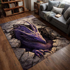 Mystic Scales area rug in a living room