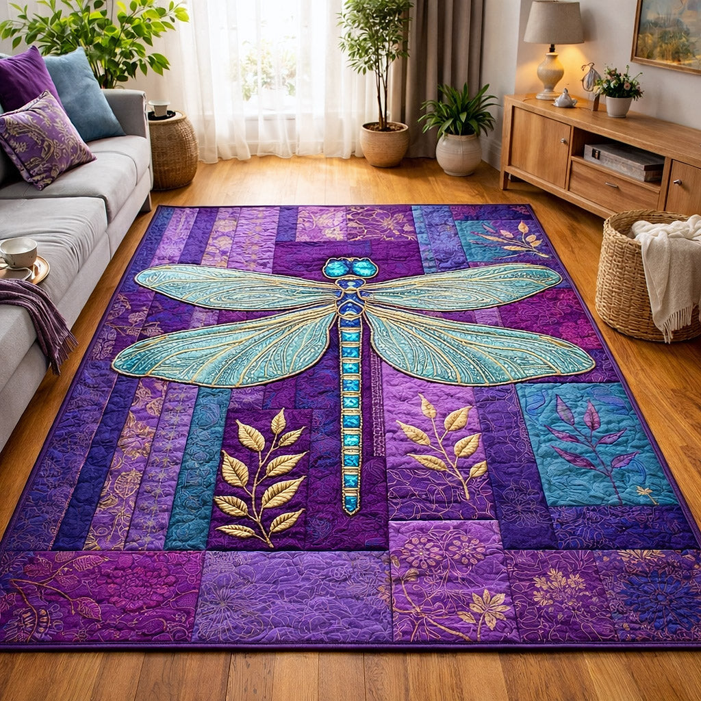 Mystic Wings area rug in a living room