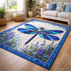 Mystic Wings area rug in a living room