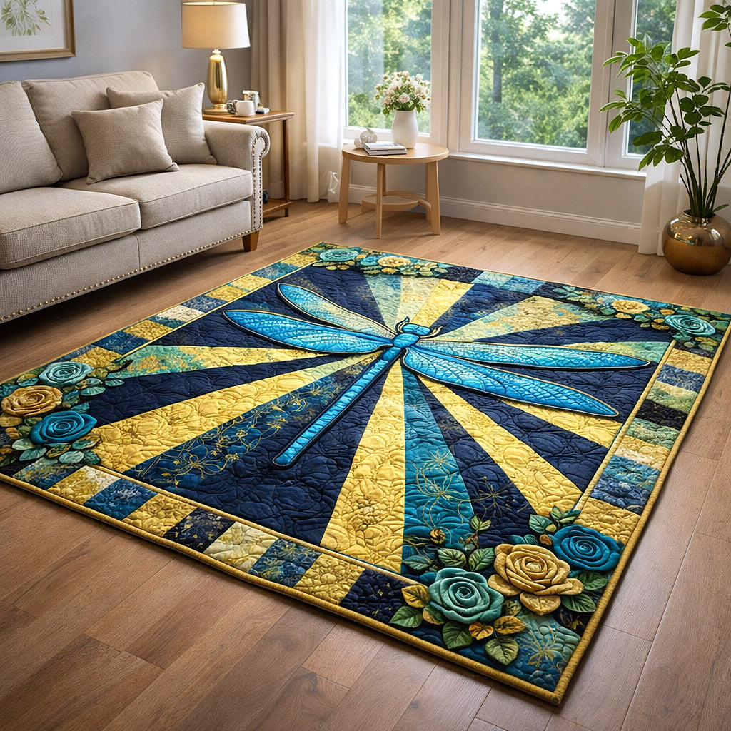 Mystic Wings area rug in a living room