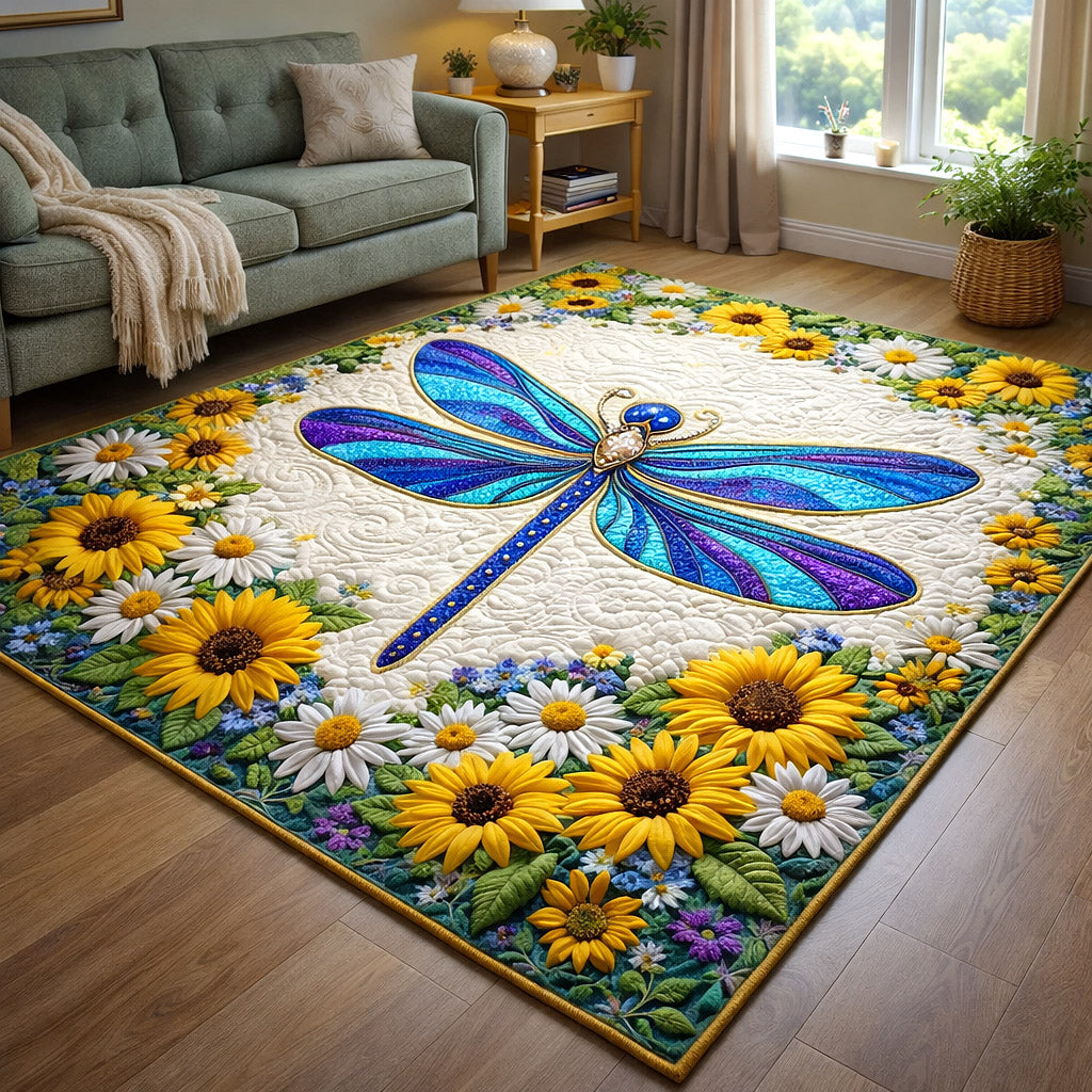 Mystic Wings area rug in a living room