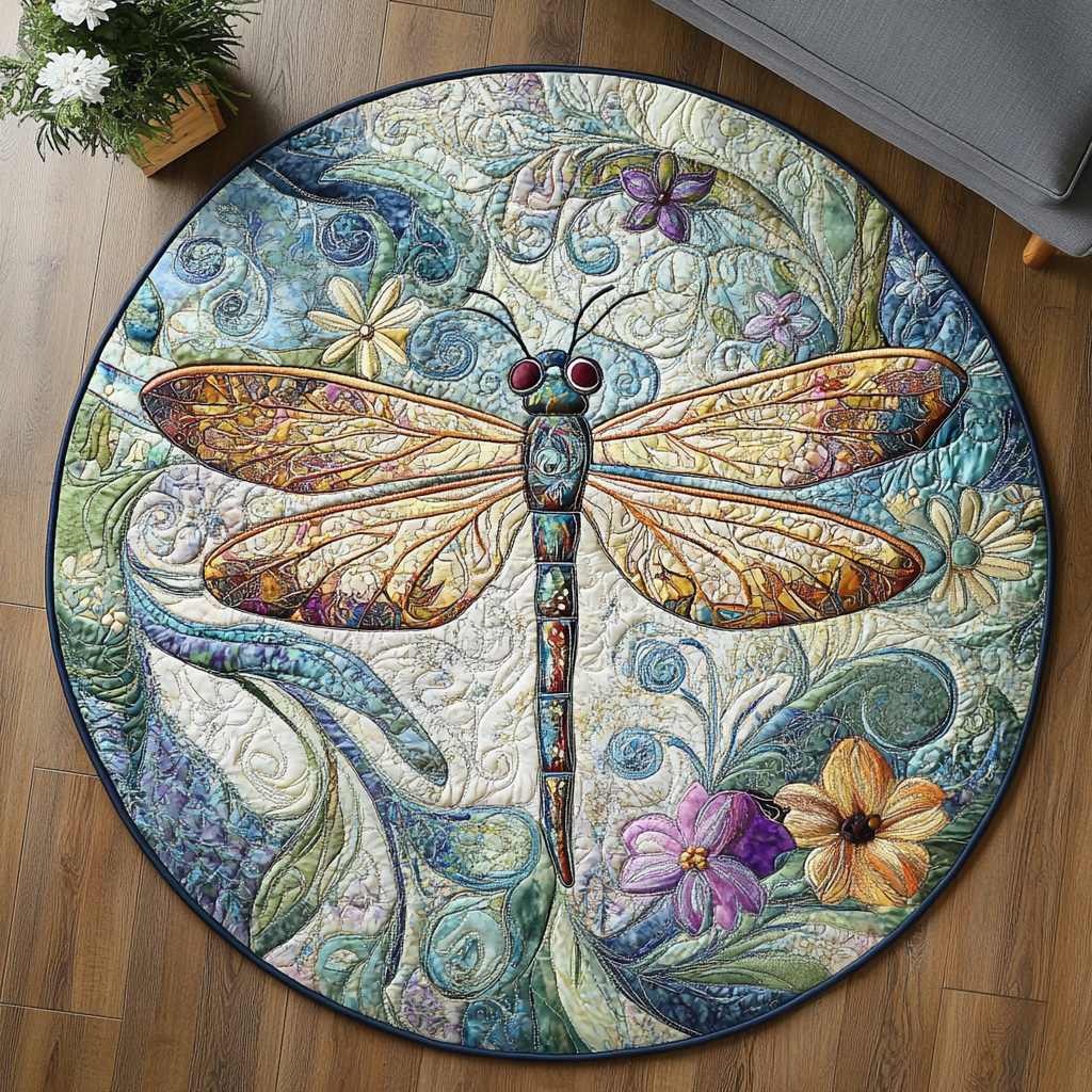 Mystic Wings Round Mat Rug