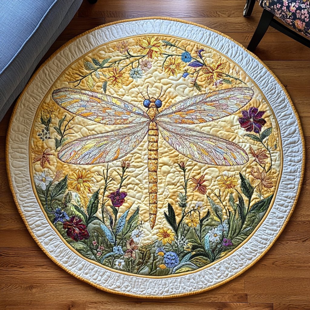Mystic Wings Round Mat Rug - Nature Design | Serene Home Decor
