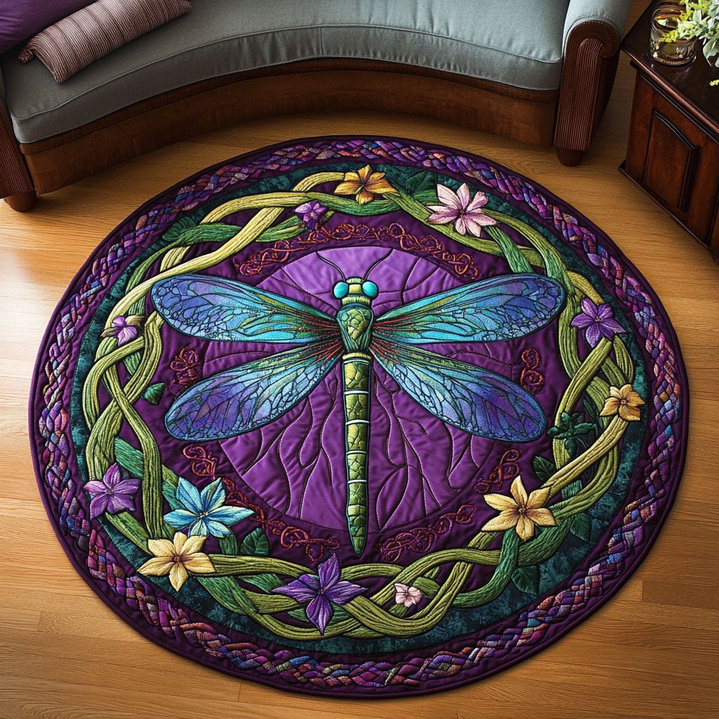 Mystic Wings Round Mat Rug - Nature Design | Serene Home Decor