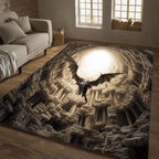 Mythic Sovereign area rug in a living room