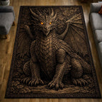 Mythic Sovereign area rug in a living room
