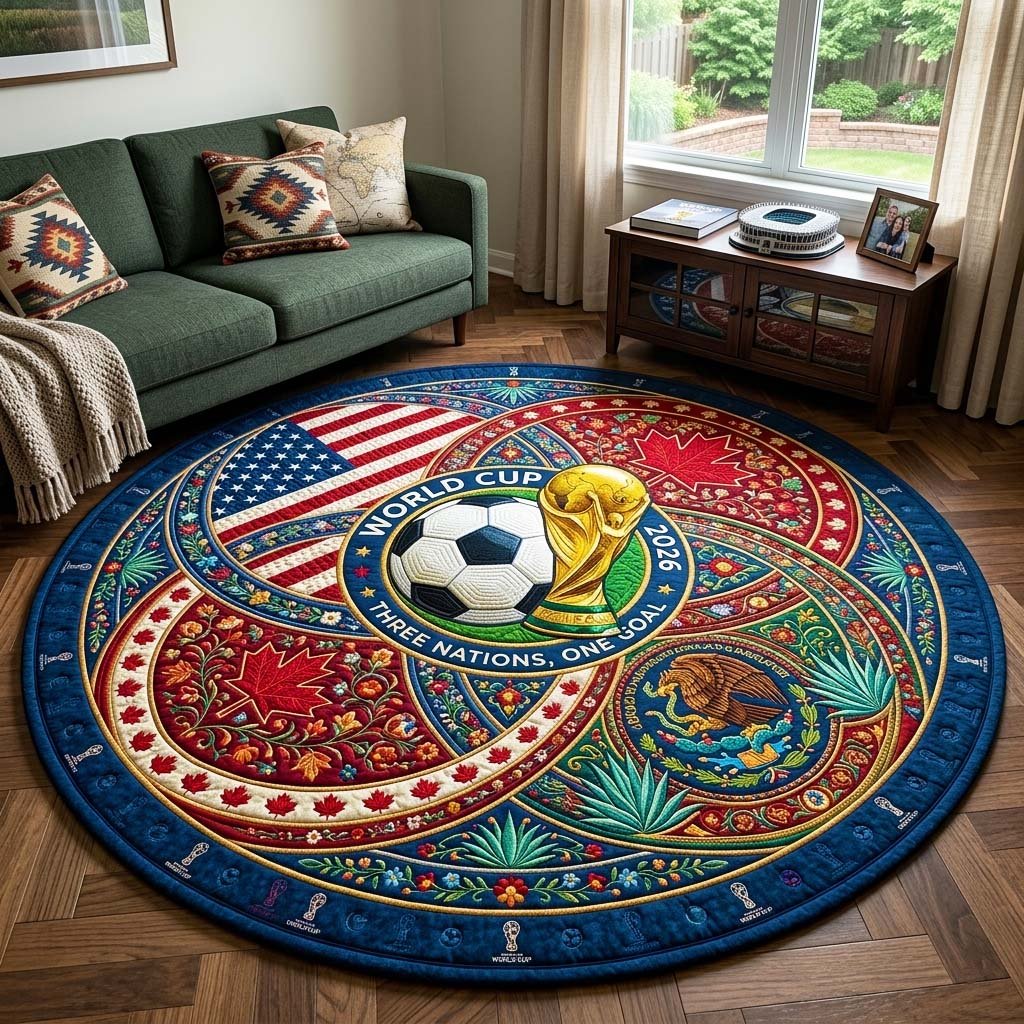 Nation Circle Round Mat Rug - Nature Design | Serene Home Decor