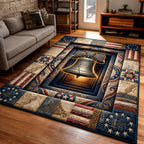 Nation Pride area rug in a living room