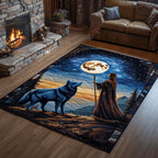 Native Guardian area rug in a living room
