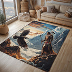 Native Guardian area rug in a living room