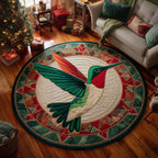 Native Hummingbird Round Mat Round Mat Rug - Nature Design | Serene Home Decor