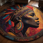 Native Pride Round Mat Rug - washable non-slip printed rug