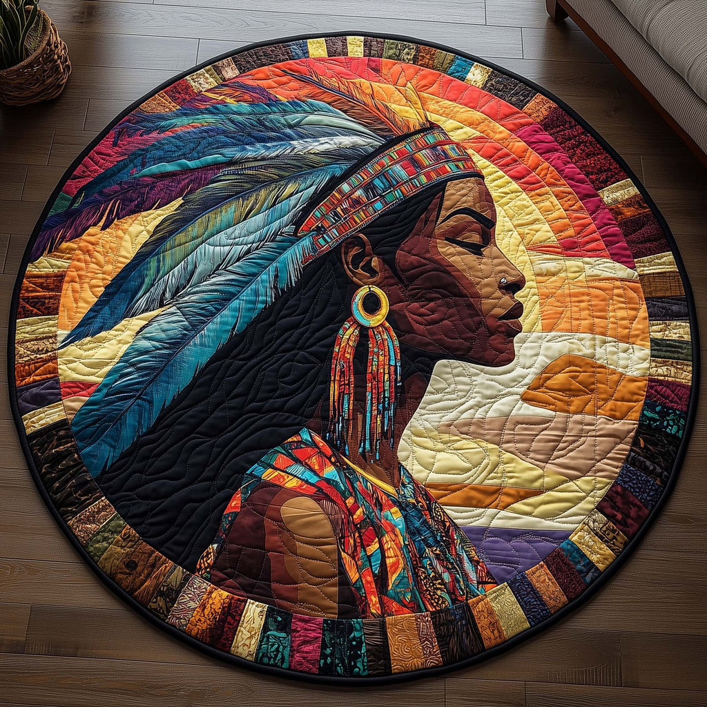Native Pride Round Mat Rug - Nature Design | Serene Home Decor