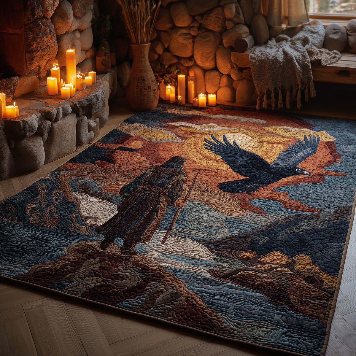Native Soul area rug in a living room