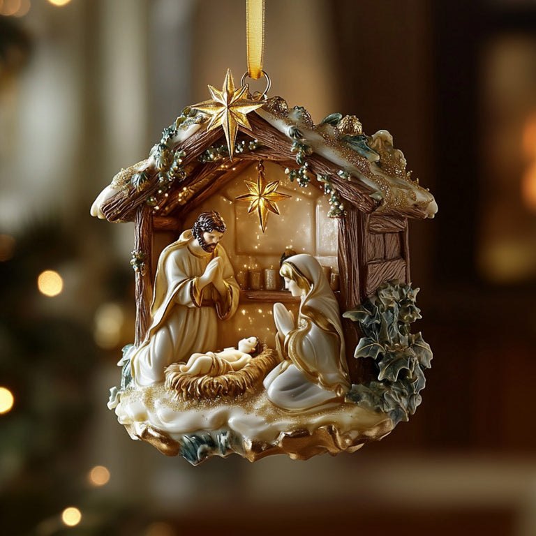 Nativity Night Christmas Ornament