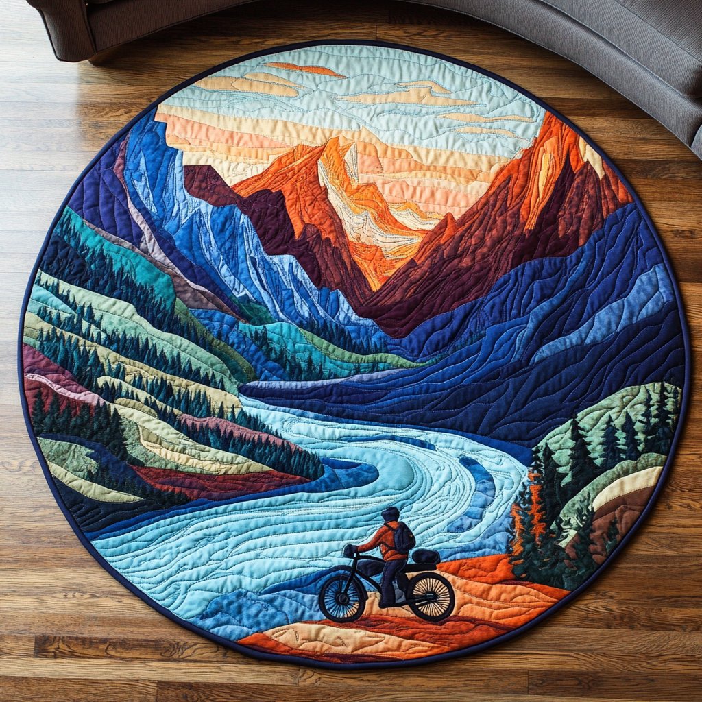 Nature Canvas Round Mat Rug - Nature Design | Serene Home Decor