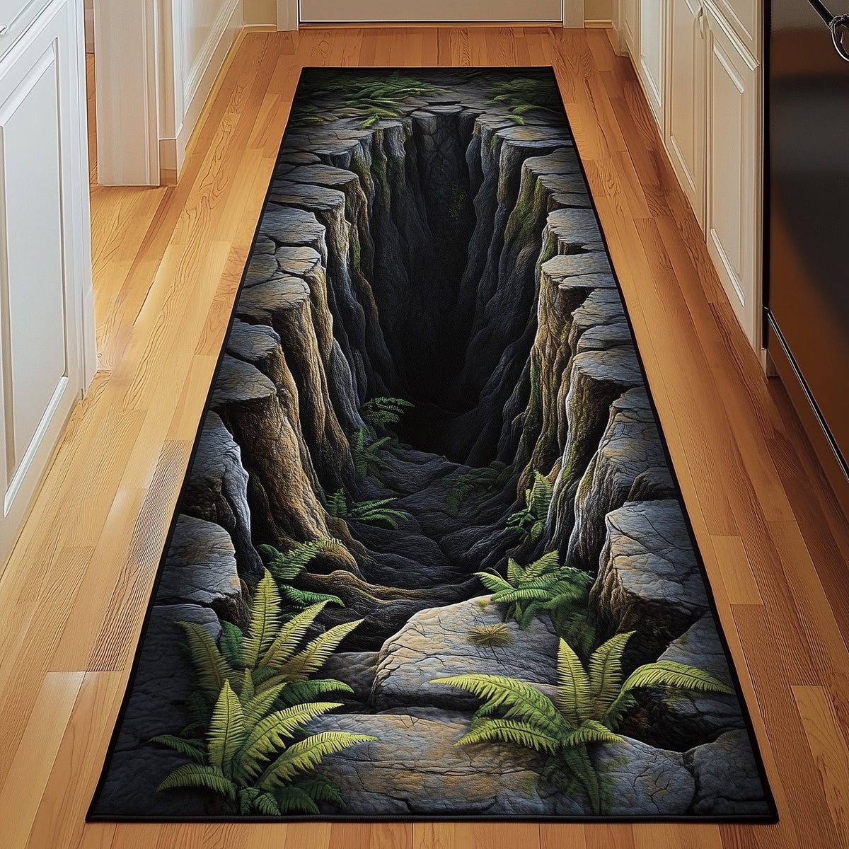 Nature Deep Crack Runner Rug - Nature Design | Serene Runner Rug