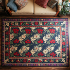 Nature Glow area rug in a living room