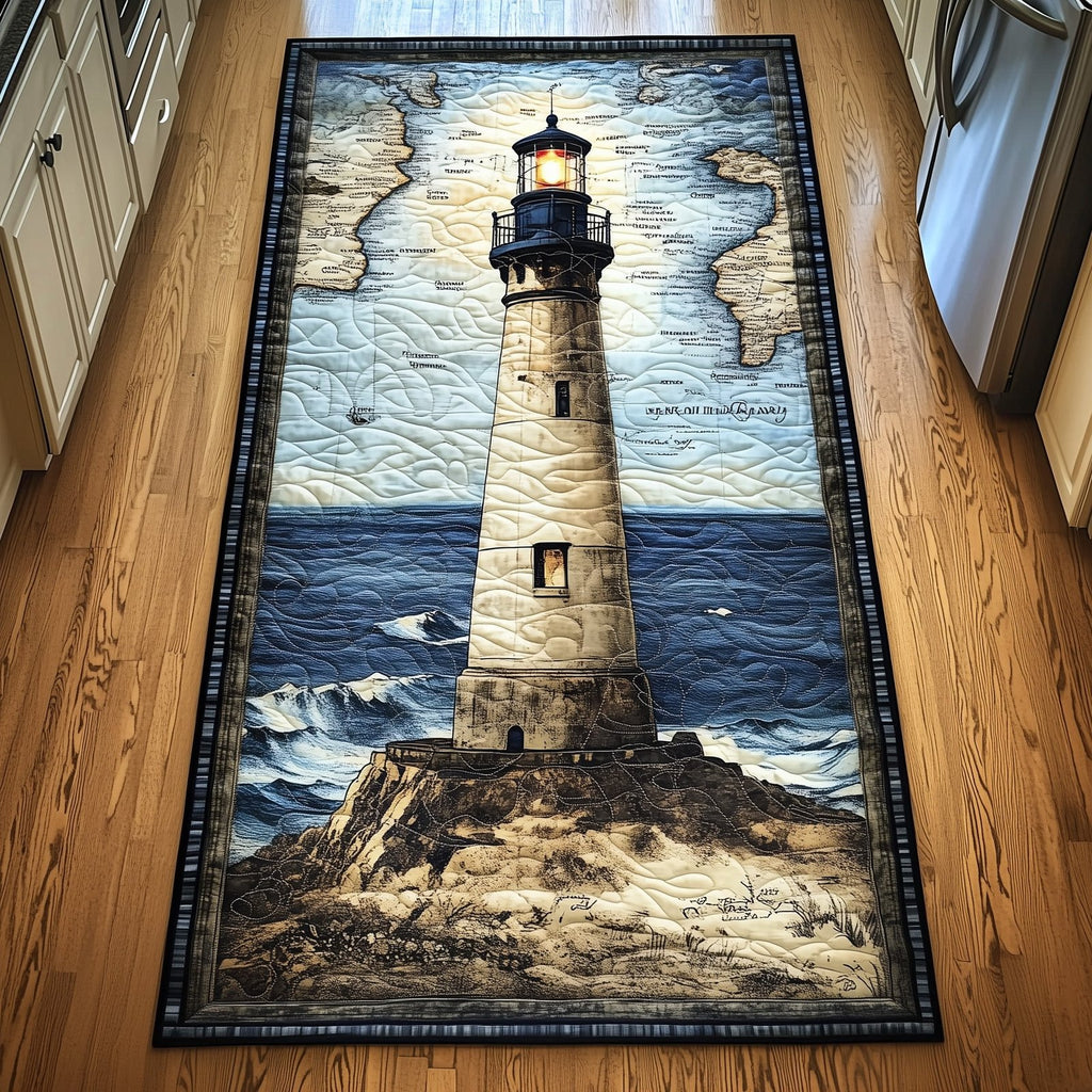 Nautical Lighthouse Runner Rug - Nature Design | Serene Runner Rug