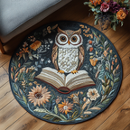 Night Owl Round Mat Rug