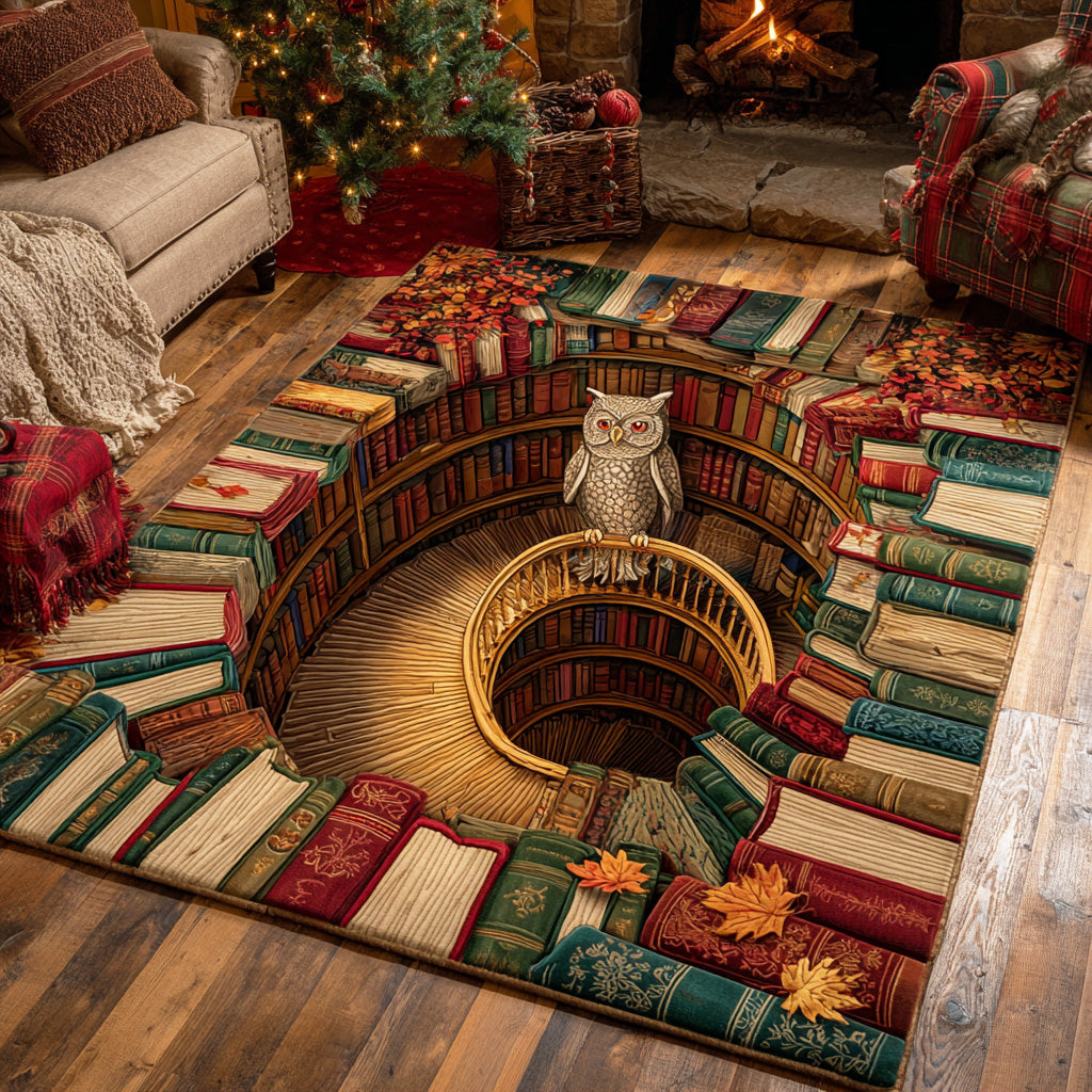 Night Scholar area rug in a living room