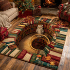 Night Scholar area rug in a living room
