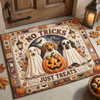 No Tricks Just Treats Dachshund Doormat - Nature Design | Printed Welcome Doormat