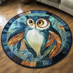 Nocturnal Wings Round Mat Rug - Nature Design | Serene Home Decor